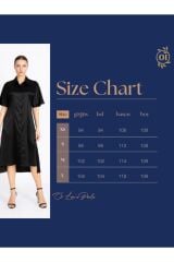 Kadın Siyah Saten Tunik Elbise Siyah - 38