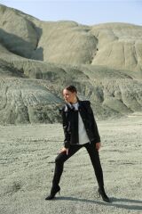 Kadın Deri Fırfır Detaylı Ceket