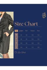 Kadın Siyah Kumaş Trençkot