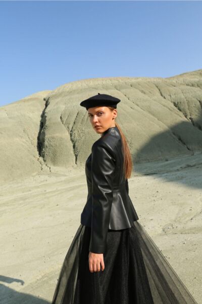 Çan  Kadın Ceket Siyah - 42