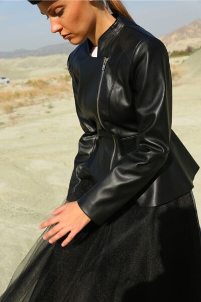 Çan  Kadın Ceket Siyah - 38