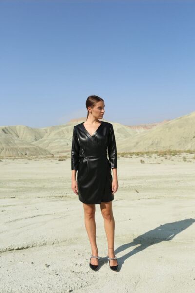 Kadın Siyah Kısa Elbise