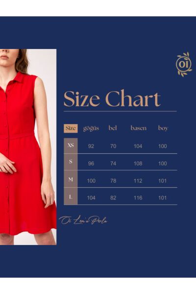 Kırmızı Kolsuz Elbise