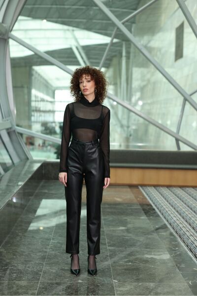 Kadın Deri Pantalon