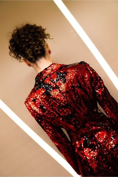 Pul Payet Ceket Elbise