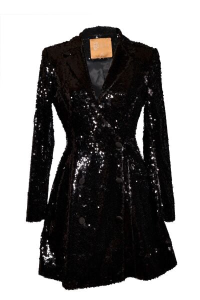 Pul Payet Ceket Elbise