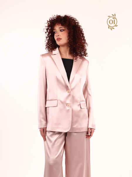 Oilemaperla Pudra Saten Ceket
