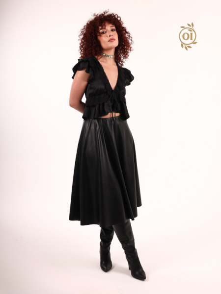 Oilemaperla Deri Verev Etek