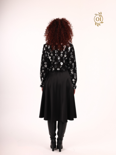 Oilemaperla Saten Etek Siyah